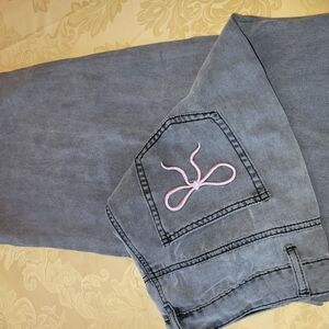 Gray Flare & Wide Leg Jeans